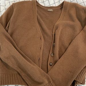 brandy Melville brown button up cardigan